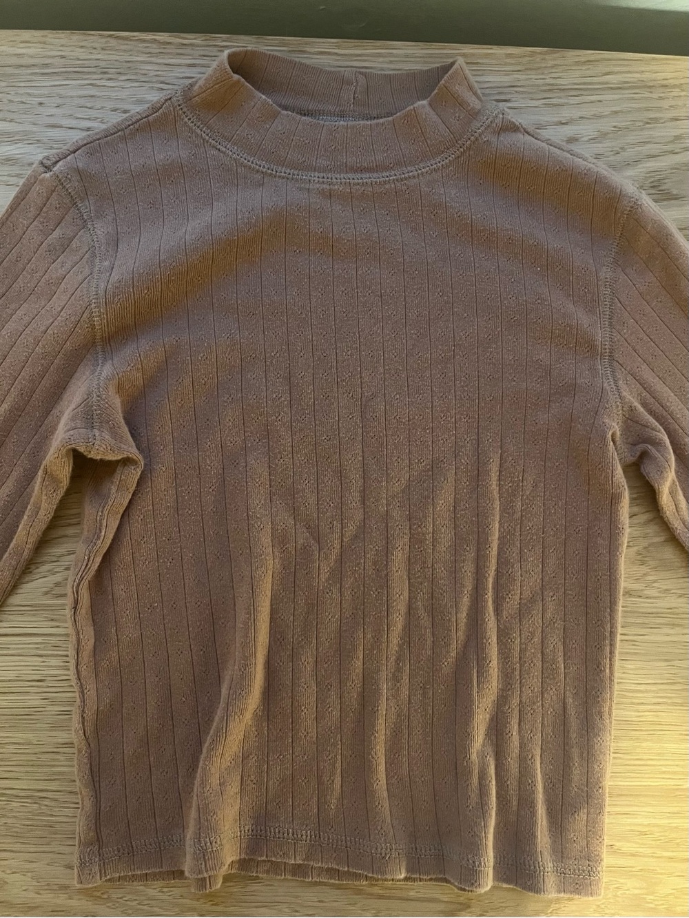 American Eagle Outfitters Ribbed Turtleneck Sweater - Dusty Tan
